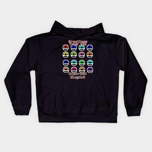 Mushroom Kingdom Kids Hoodie by DeeSStructive